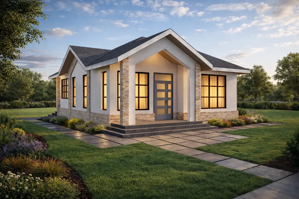 2 Bedroom Bungalow Pitched Roof.webp